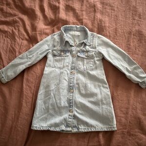Girls denim dress from Zara size 3-4 years. Brand new, never worn, no tags